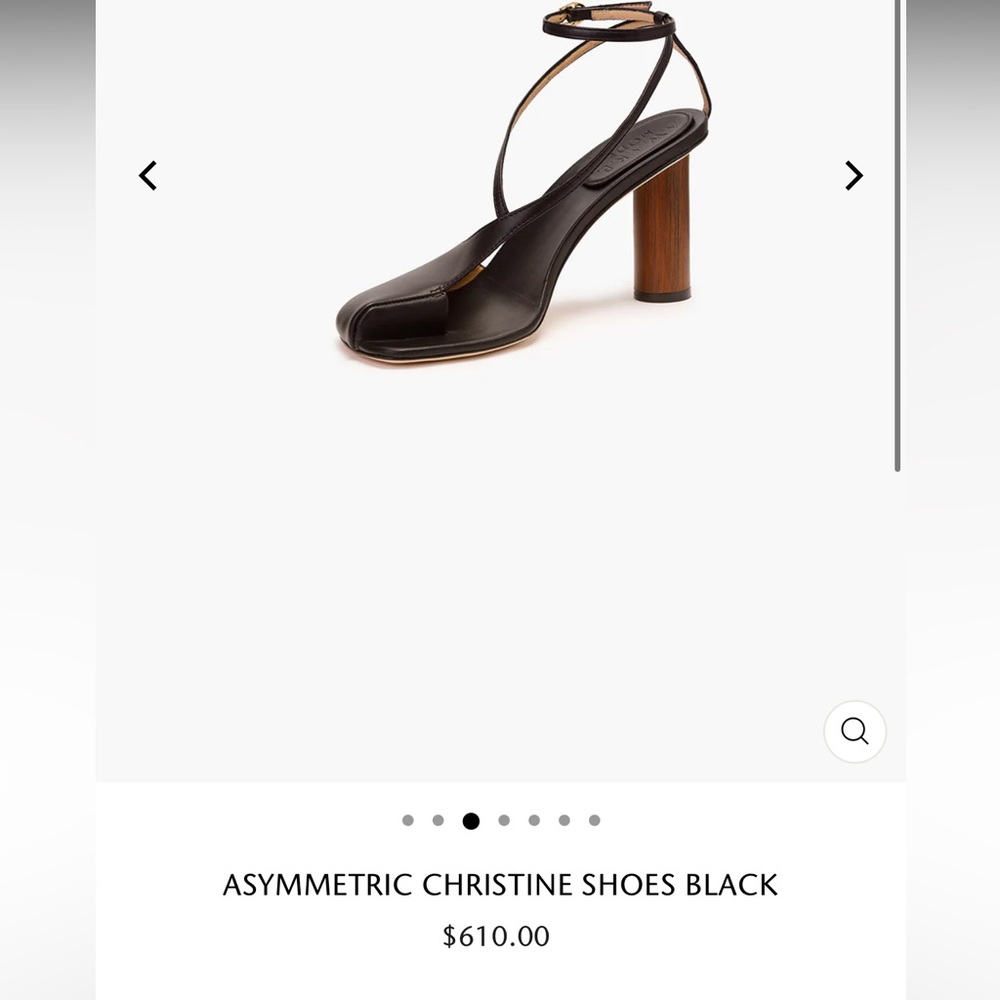 ASYMMETRIC CHRISTINE SHOES BLACK